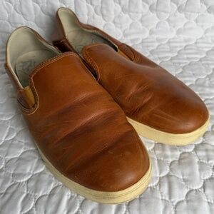 Olukai Men's Kahu 'Ili Slip On Leather Shoes Size 10.5
